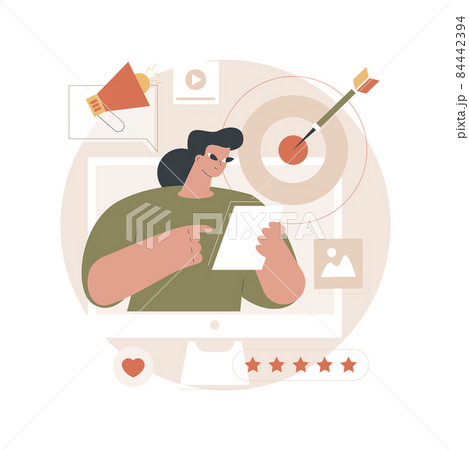 Content marketing abstract concept vector illustration. 84442394