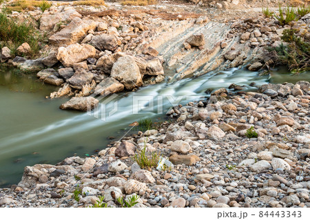 The area of 'pietra perciata' - rock with holes - near the mining area in Riesi The area of 'pietra perciata' - rock with holes - near the mining area in Riesi 84443343