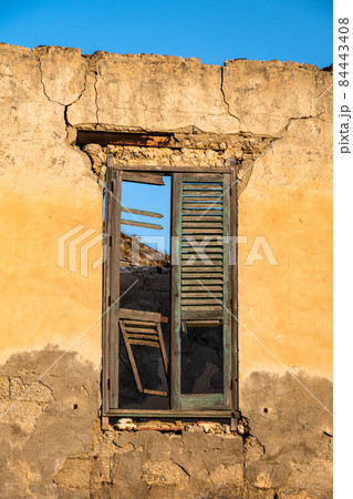 Abandoned sulphur mining complex Trabia Tallarita in Riesi, Sicily, Italy 84443408