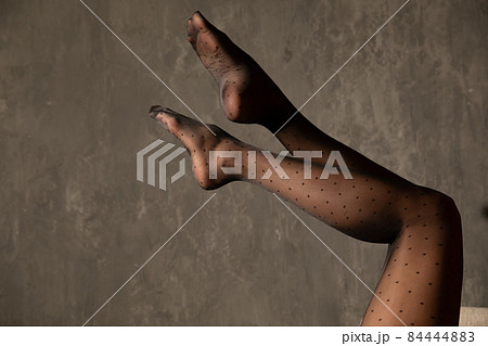 beautiful women's slender legs in black tights beautiful women's slender legs in black tights 84444883