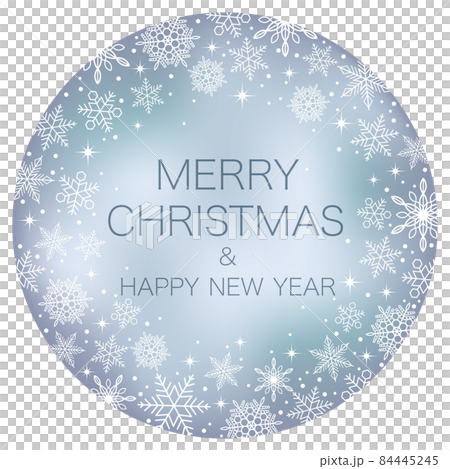 Christmas vector circular background illustration 84445245