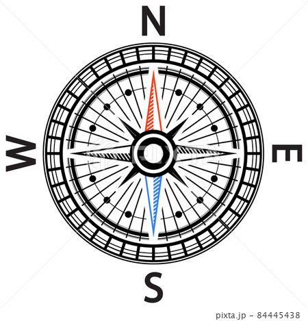 Compass Icon Isolated on White Background. Symbol of Travel 84445438