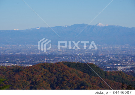 埼玉県比企郡小川町にある石尊山からの眺望の写真素材 [84446007] - PIXTA