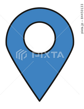 Geo pin icon. Location symbol. Map tag 84450133