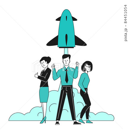 New business project launch. Start up team making innovation 84451054