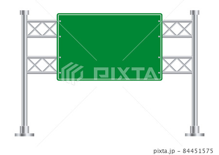 Highway information board. Green road sign icon 84451575