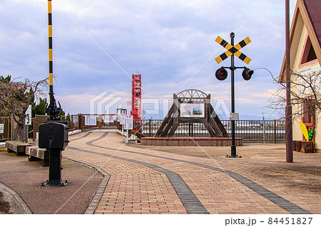 大川市 旧国鉄佐賀線の筑後川若津駅跡地と筑後川昇開橋 大川市 旧国鉄佐賀線の筑後川若津駅跡地と筑後川昇開橋 84451827