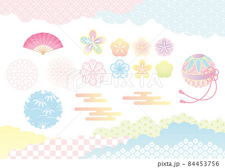 春っぽい和柄のイラスト素材 [84453756] - PIXTA