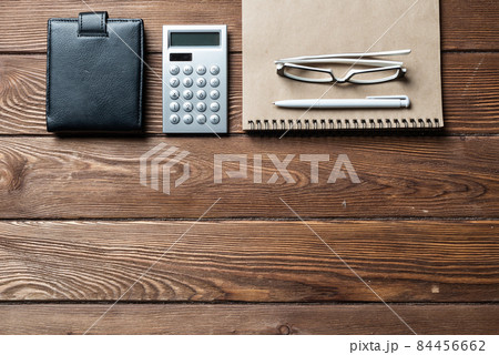 Still life of accountant office workspace 84456662