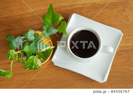 観葉植物とホットコーヒー 観葉植物とホットコーヒー 84456767