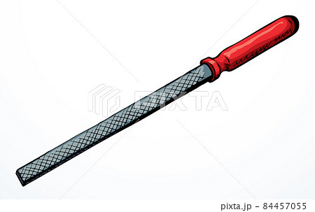 Old steel file. Vector drawing 84457055