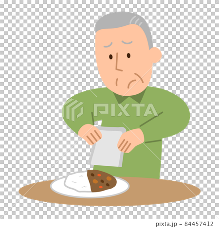 カレーライス・レトルト・男性2 カレーライス・レトルト・男性2 84457412