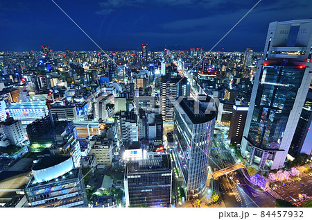 大阪駅前第三ビルから見る夜景 大阪駅前第三ビルから見る夜景 84457932