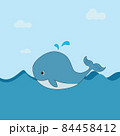 Whale Cartoon Character. Cute Animal Mascot Icon. 84458412