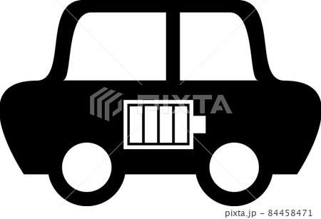 電気自動車のシルエットアイコン 84458471