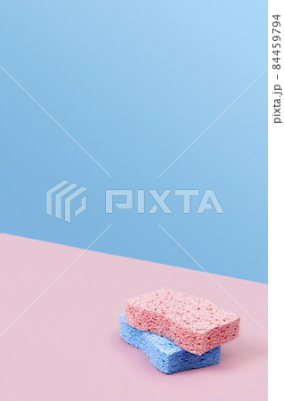 Minimal creative composition with sponges for dishwashing Minimal creative composition with sponges for dishwashing 84459794