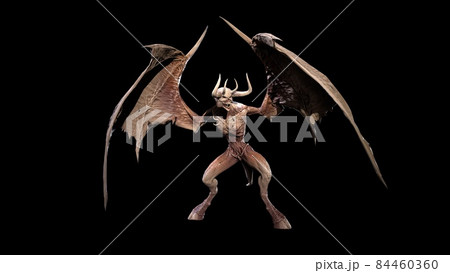 Demon mythical monster 3d render Demon mythical monster 3d render 84460360