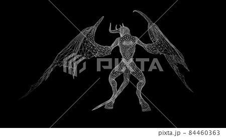 Demon mythical monster 3d render Demon mythical monster 3d render 84460363