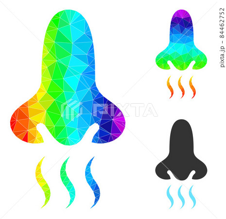 Vector Polygonal Snuff Icon with Spectral Colored Gradient Vector Polygonal Snuff Icon with Spectral Colored Gradient 84462752