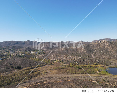 Aerial view of Bernardo Mountain in San Diego, USA 84463770