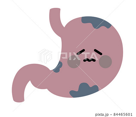 胃 キャラクター 胃がん 病気のイラスト素材