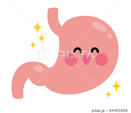 胃　キャラクター　笑顔 84465606