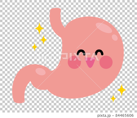 胃　キャラクター　笑顔 84465606