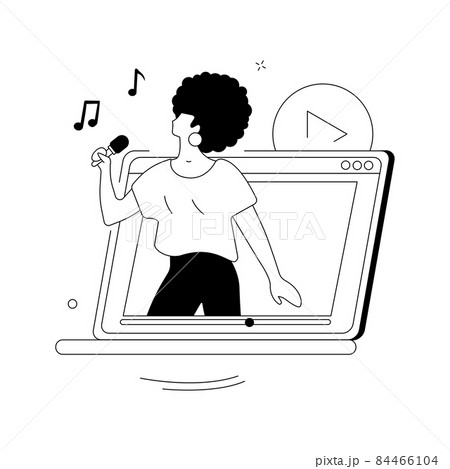 Music video abstract concept vector illustration. Music video abstract concept vector illustration. 84466104