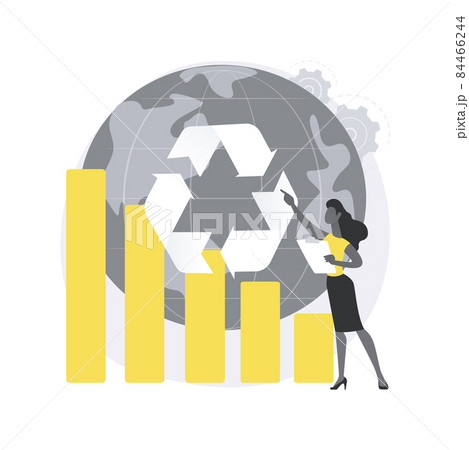 Reduce Reuse Recycle abstract concept vector illustration. 84466244