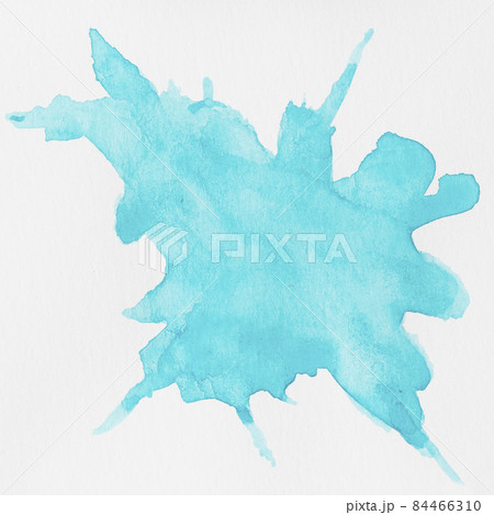 watercolour liquid blue splashes white background. High quality photo watercolour liquid blue splashes white background. High quality photo 84466310