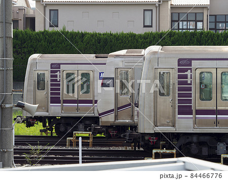 操車場に並んだ地下鉄車両 操車場に並んだ地下鉄車両 84466776