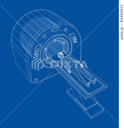 Female Patient Lying on a CT or MRI Scan Female Patient Lying on a CT or MRI Scan 84469822