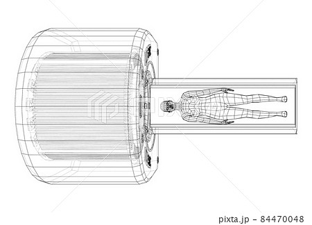 Female Patient Lying on a CT or MRI Scan Female Patient Lying on a CT or MRI Scan 84470048