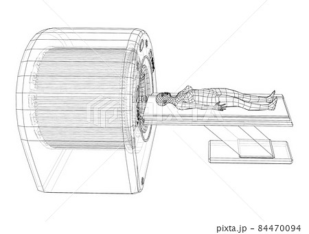 Female Patient Lying on a CT or MRI Scan Female Patient Lying on a CT or MRI Scan 84470094