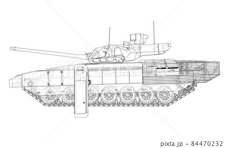 Electric Tank Charging Station Sketch Electric Tank Charging Station Sketch 84470232