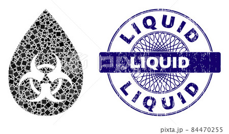 Distress Liquid Stamp Seal and Geometric Toxic Liquid Drop Mosaic Distress Liquid Stamp Seal and Geometric Toxic Liquid Drop Mosaic 84470255