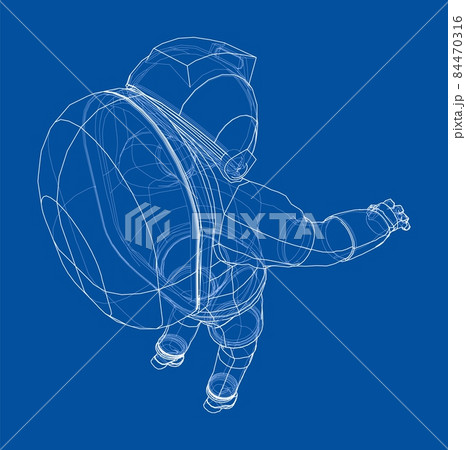 Astronaut concept. 3d illustration 84470316