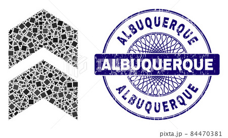 Distress Albuquerque Stamp and Geometric Shift Up Mosaic Distress Albuquerque Stamp and Geometric Shift Up Mosaic 84470381