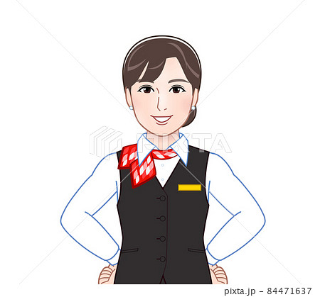 キャビンアテンダントの女性 キャビンアテンダントの女性 84471637