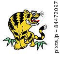 スカジャン風のトラのイラスト 84472097