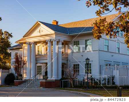 Beautiful fall color view of the Boyd House of Univeristy of Oklahoma Beautiful fall color view of the Boyd House of Univeristy of Oklahoma 84472923