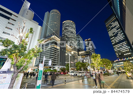 名古屋市 名古屋駅前 イルミネーション ミッドランドスクエア前 JRセントラルタワーズ 名古屋市 名古屋駅前 イルミネーション ミッドランドスクエア前 JRセントラルタワーズ 84474579