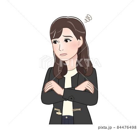 ダッフルコートを着た女性 84476498