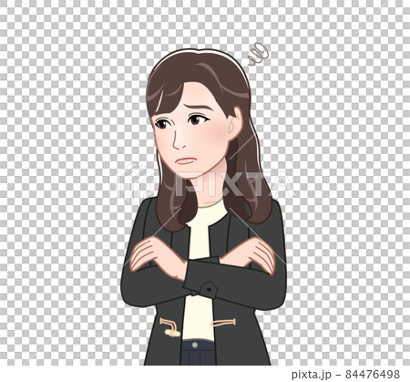 ダッフルコートを着た女性 84476498