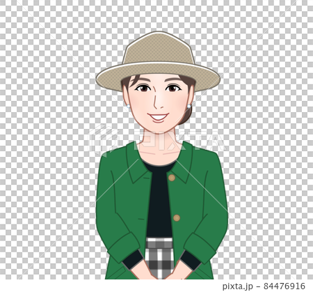 Woman in a spring coat 84476916