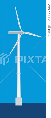 風力発電所のイラスト クリーンエネルギー 温暖化防止カーボンニュートラル Sdgsのイラスト素材
