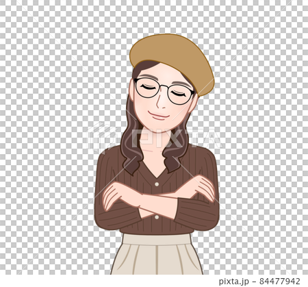 Female in a beret 84477942