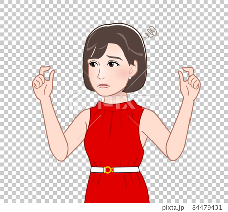 赤いドレスの女性 赤いドレスの女性 84479431