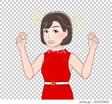 赤いドレスの女性 赤いドレスの女性 84479462