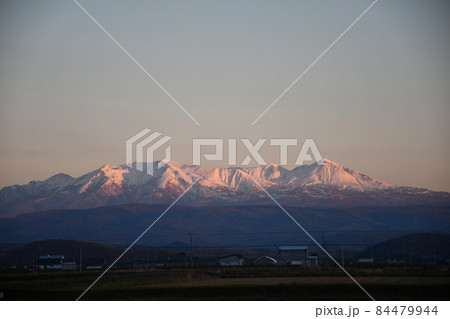 比布町から見た大雪山、夕景 比布町から見た大雪山、夕景 84479944